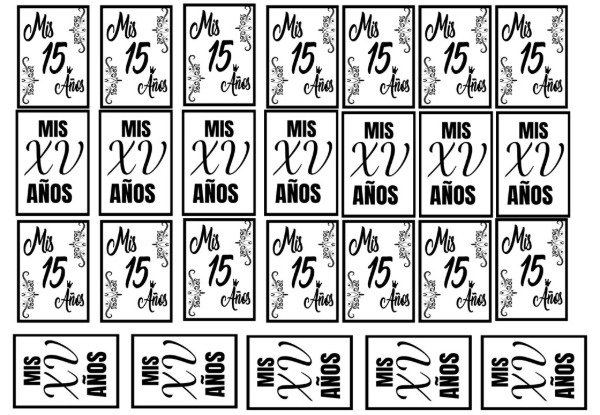 Producto - LAMINA 15 AÑOS CHOCOLINAS 6