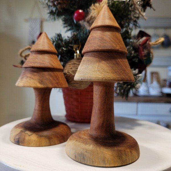 Producto - Set x 2 Pinos Torneados Algarrobo