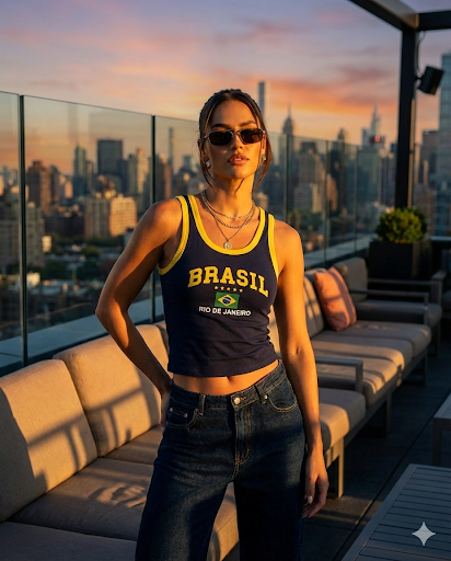 Producto - Top Brasil blu