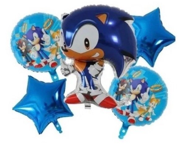 Producto - Set de 5 globos Sonic