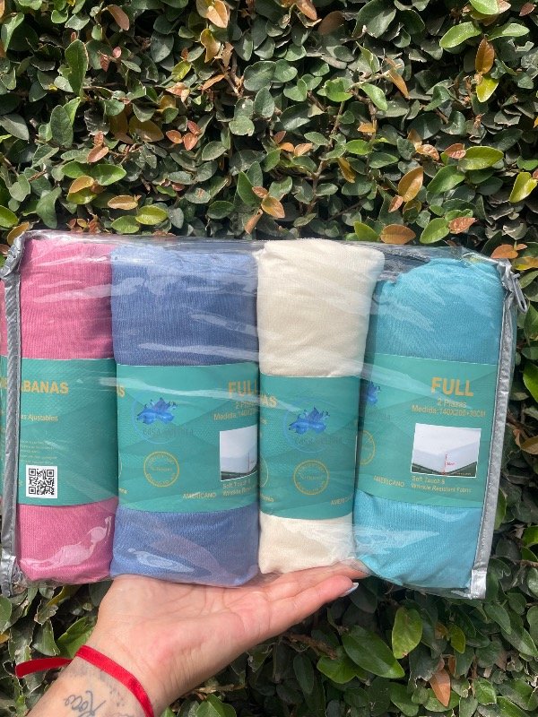Producto - Set de sábanas ajustables x4 full