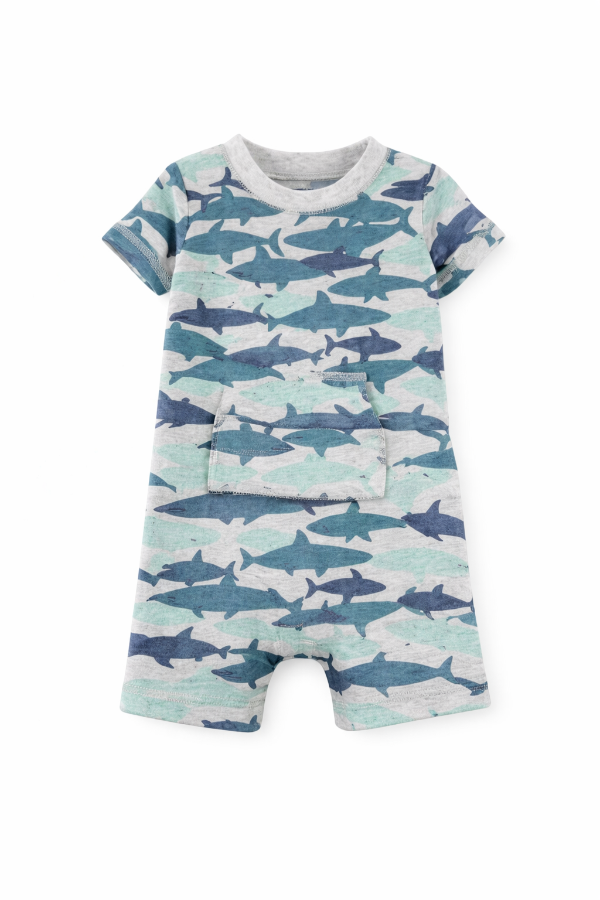 Producto - Enterito algodón corto tiburones 82