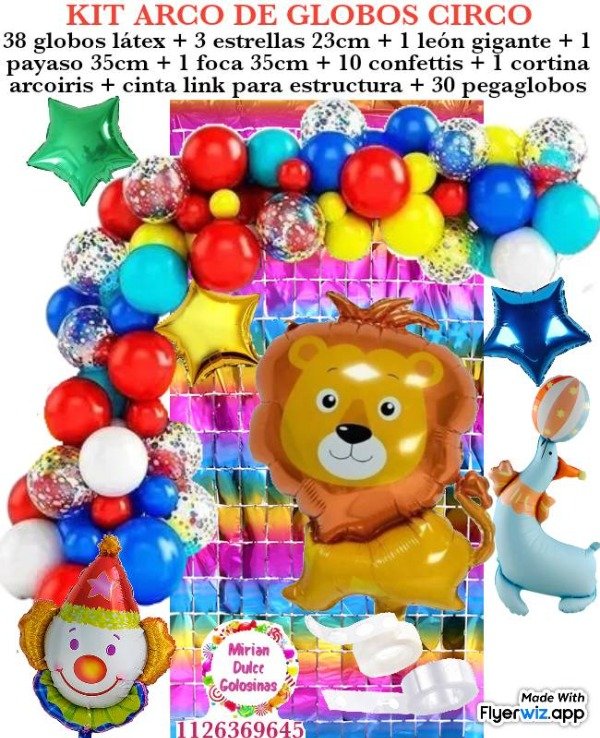 Producto - Arco de globos payaso circo
