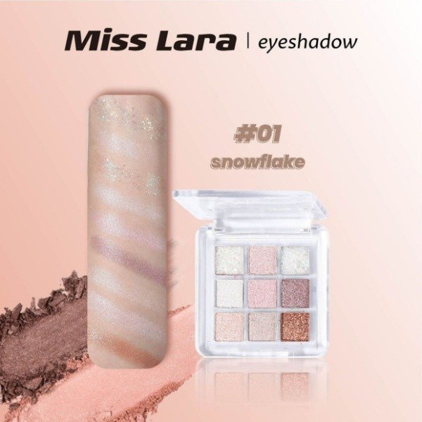 Producto - Paletas de sombras 9 sombras 01 - Miss Lara
