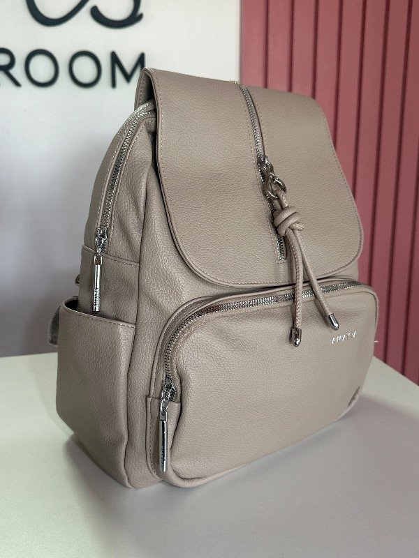 Producto - Mochila Beige Amayra Ecocuero