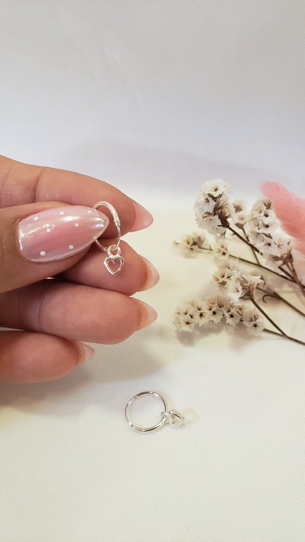 Producto - Aros corazoncito plata