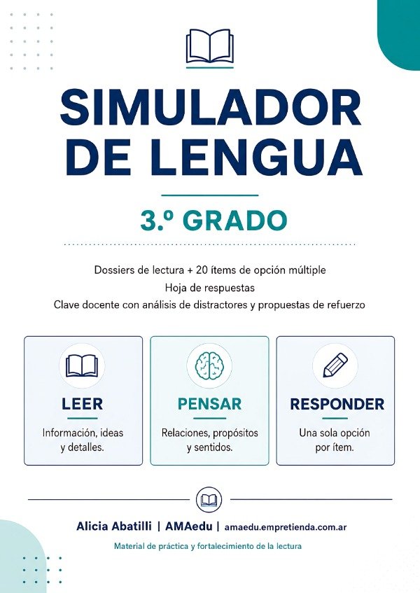 Producto - APRENDER 2026 - TERCER GRADO - LENGUA Y MATEMÁTICA - 3