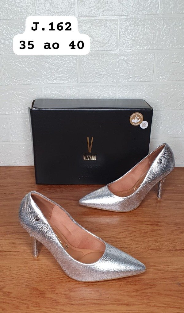 Producto - Stilettos vizzano plata croco