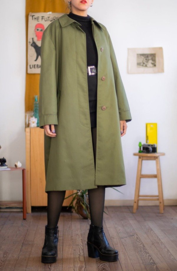 Producto - Trench Olive Aironal Talle:M