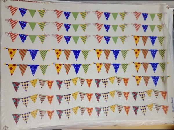 Producto - Calco Vitrificable banderines Ceramica