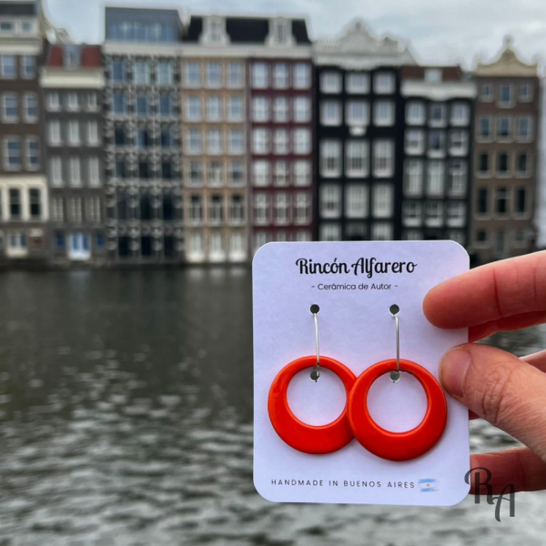 Producto - Pendientes Amsterdam - redondos grandes