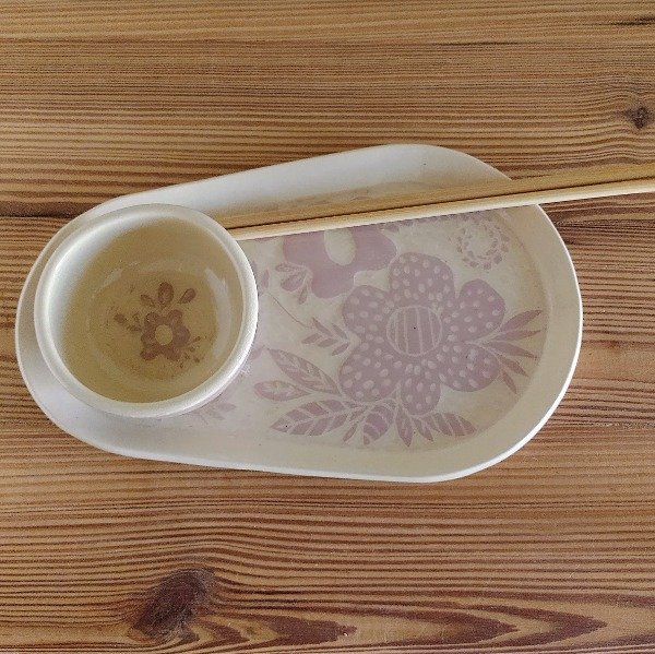 Producto - Set Sushi Gota Flor Rosa - Entrega inmediata