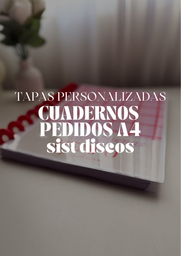 Producto - Cuadernos Pedidos Personalizado A4 discos