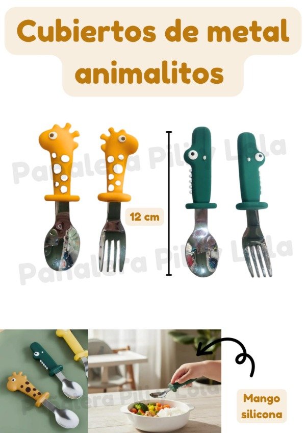 Producto - Cubiertos animalitos 12cm (Consultar modelo disponible)