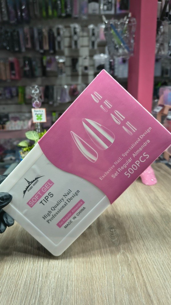 Producto - TIPS SOFT GEL EN CAJA ALMENDRA PARIS