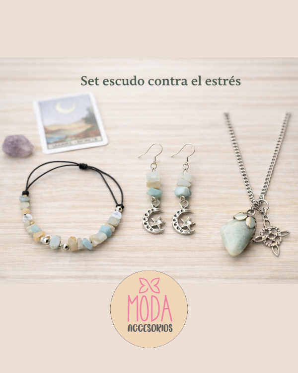 Producto - Set escudo contra el estrés (amazonita)