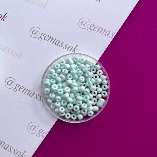 Producto - Mostacilla aqua claro
