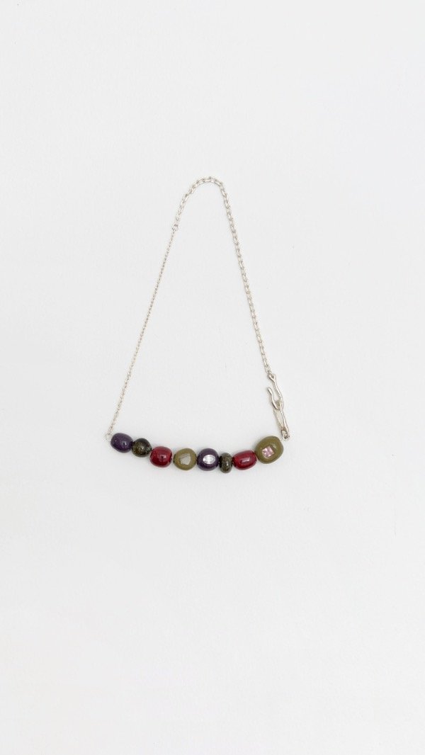 Producto - Collar plata mostacillas - 4