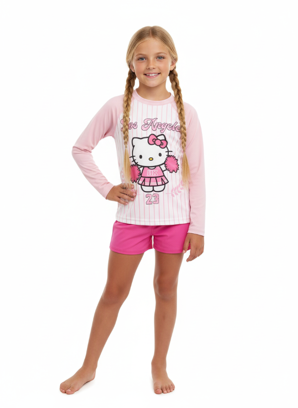 Producto - REMERA UV KITTY UNIVERSITY  NEW 2026 MANGA LARGA. ANTICLORO + FILTRO UV+50