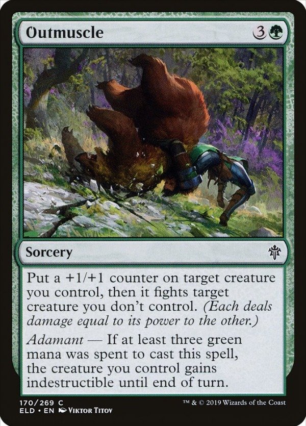 Producto - Outmuscle  Throne of Eldraine