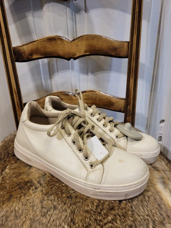 Producto - Zapatillas GB crudas cordones brillos- Talle 37- PRECIO:34X - 0