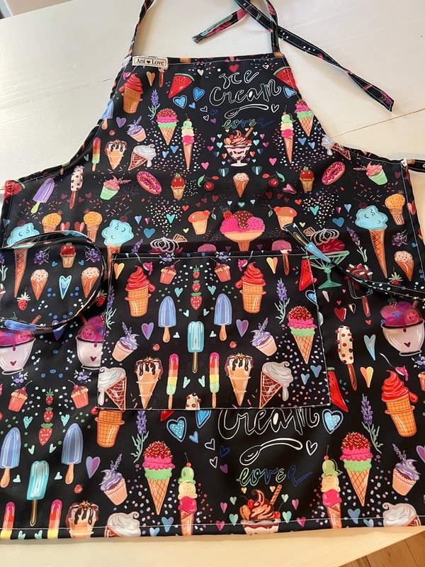 Producto - Delantal Helados negro