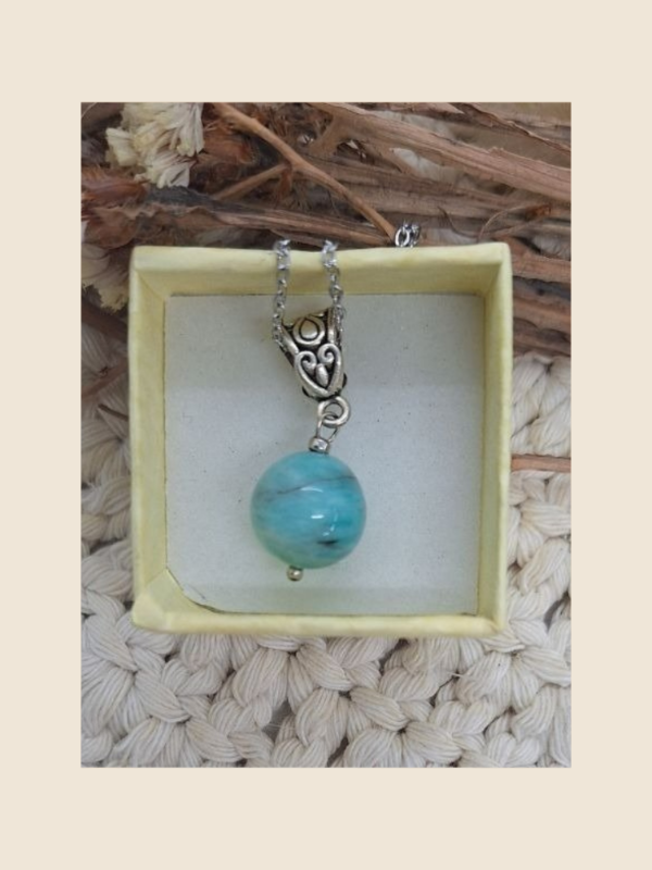 Producto - Cadena con dije amazónita