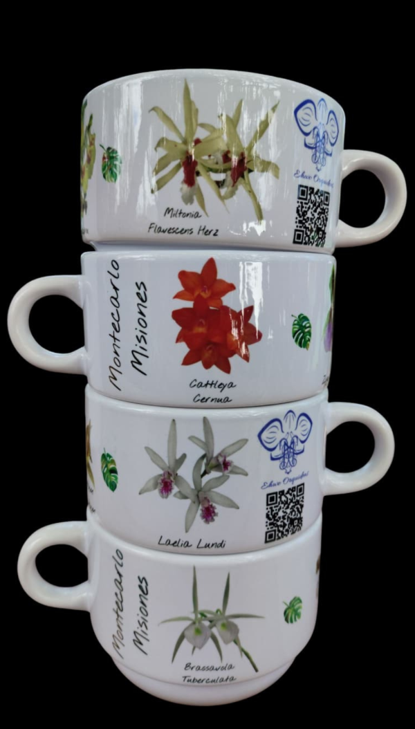 Producto - Juego de 4 Tazas con soporte metalico