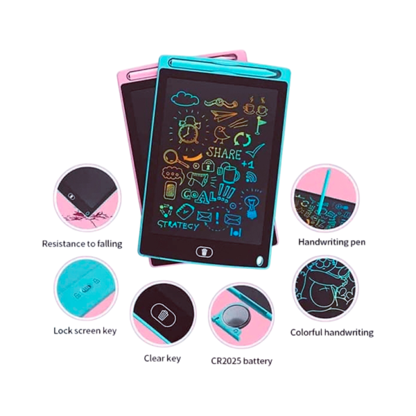 Producto - PACK 36 UNIDADES PIZARRA ELETRO UNICOLOR TABLET LCD 8.5