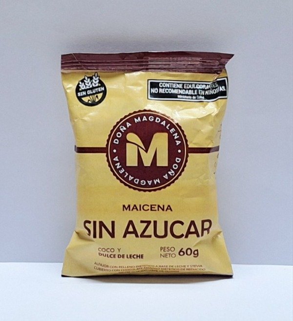 Producto - Alfajor de Maicena SIN AZÚCAR y SIN GLUTEN Doña Magdalena 50gr