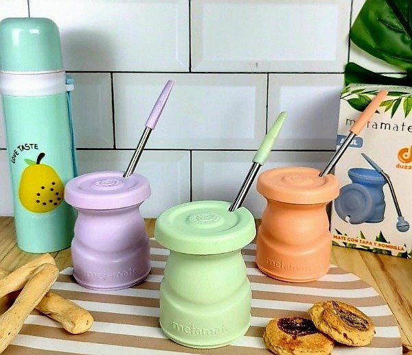 Producto - Mate con tapa y Bombilla