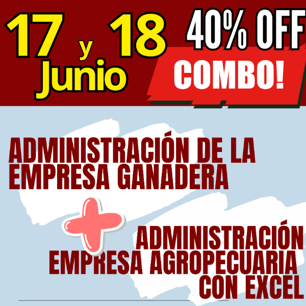 Producto - COMBO 2 CURSOS: Administración Ganadera + Gestión Agropecuaria con Excel