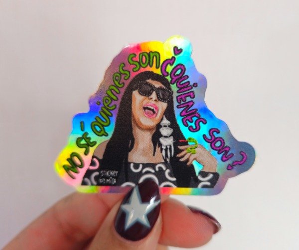 Producto - Sticker quienes son holo