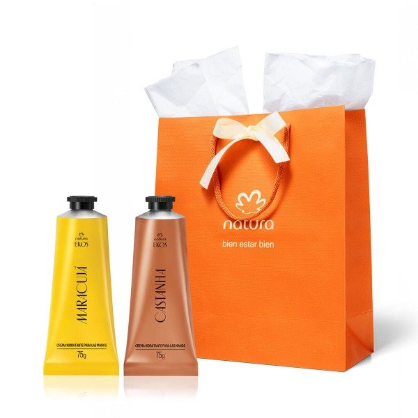 Producto - Regalito Ekos Manos 75g: Castaña + Acaí + bolsa para regalo - 0