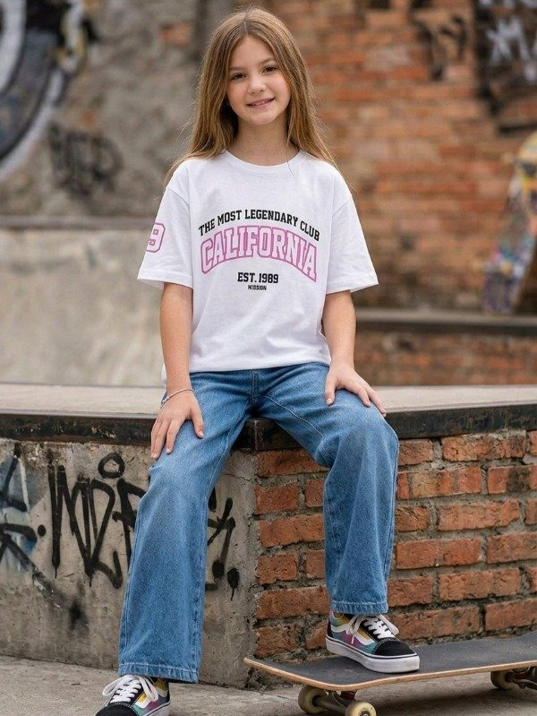Producto - Remera oversize California blanca