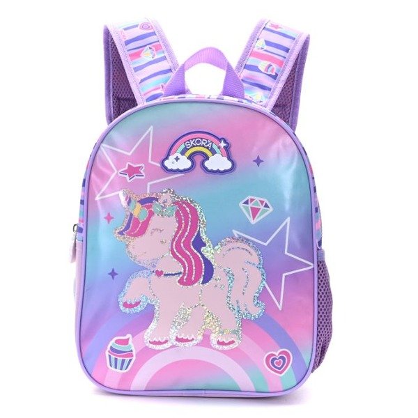 Producto - MOCHILA 12" ESPALDA UNICORNIO SKORA
