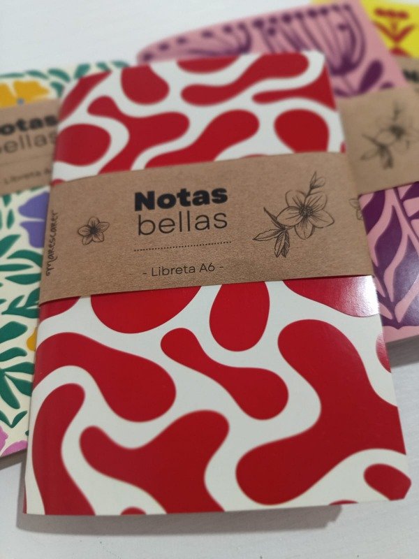 Producto - Libretita A6 / Abstracta / Rojo Fuego - 2