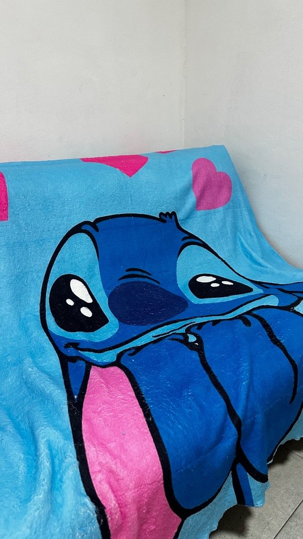 Producto - Manta stitch celeste