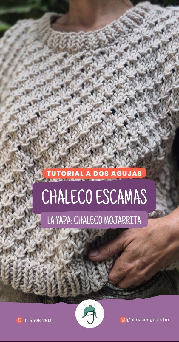 Producto - TUTORIAL CHALECO ESCAMAS