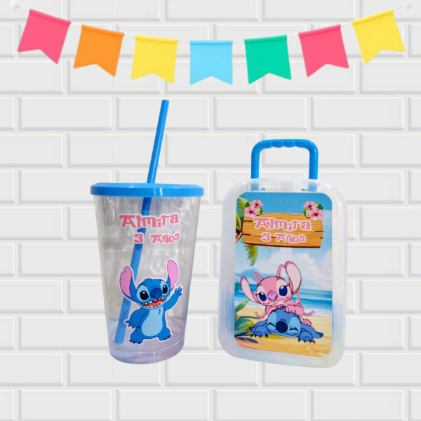 Producto - Valijita Carry-on + Vaso Acrilico Con Sorbete