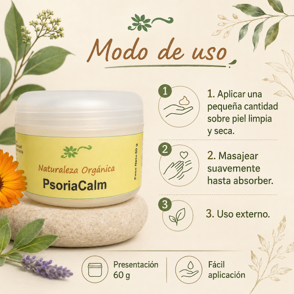 Producto - Crema Natural PsoriaCalm Piel Sensible con Psoriasis - 3