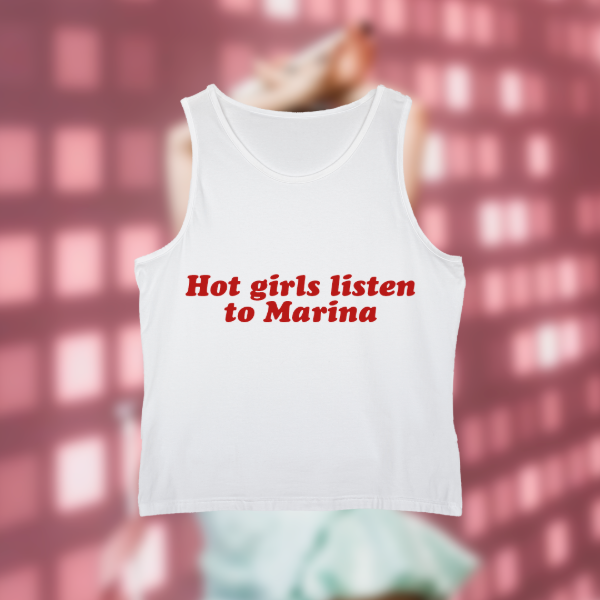 Tank top Hot girls listen to Marina