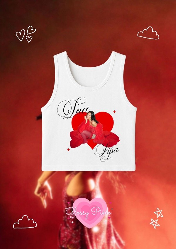 Producto - Tank Top Dua Lipa Red - DTF