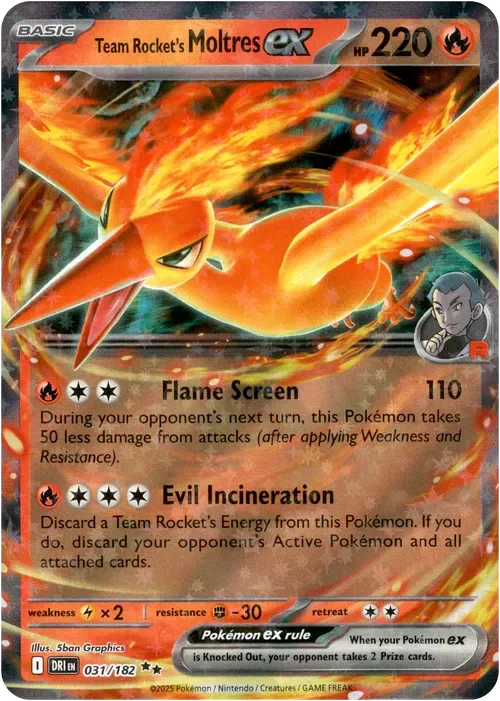 Producto - Team Rocket's Moltres ex - 031/182 - Destined Rivals - Holo