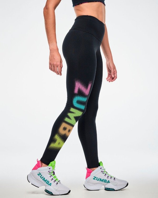 Producto - Electric Feel High Waisted Ankle Leggings - Bold Black - 1