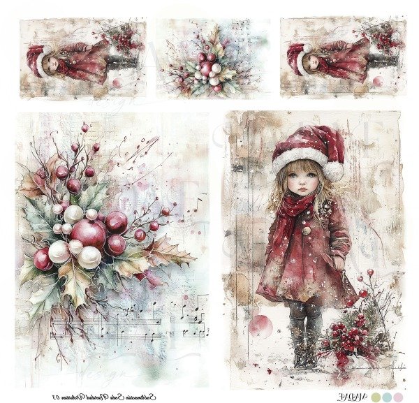 Producto - SUBLIMACIÓN SEDA NAV "NAVIDAD VICTORIAN 03"