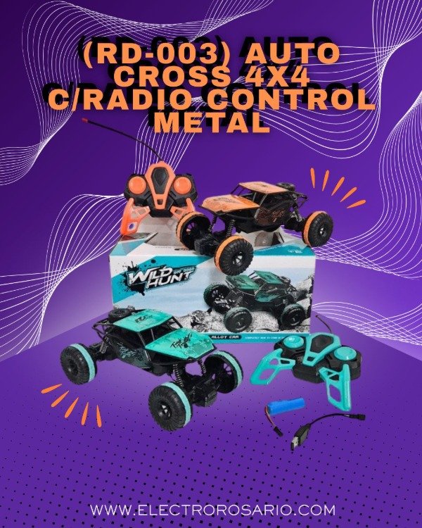Producto - (RD-003) AUTO CROSS 4X4 C/RADIO CONTROL METAL