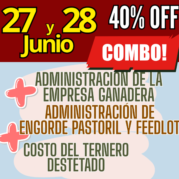 Producto - COMBO 3 CURSOS:Gestión Ganadera + Costo del Ternero + Engorde Pastoril y Feedlot