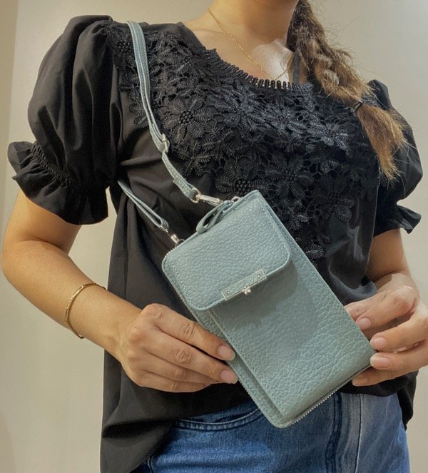 Producto - PORTA CELULAR MEI CELESTE