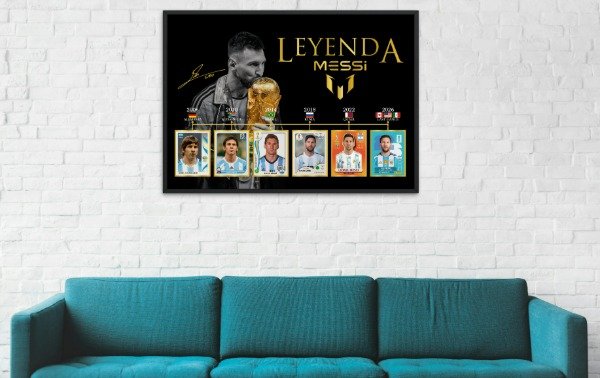 Producto - Plantilla para cuadro MESSI LEYENDA y figuritas